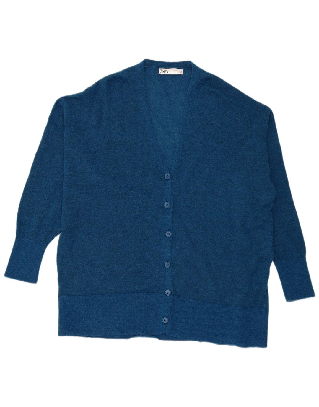 Damski sweter oversize Zara UK 14, średni niebieski