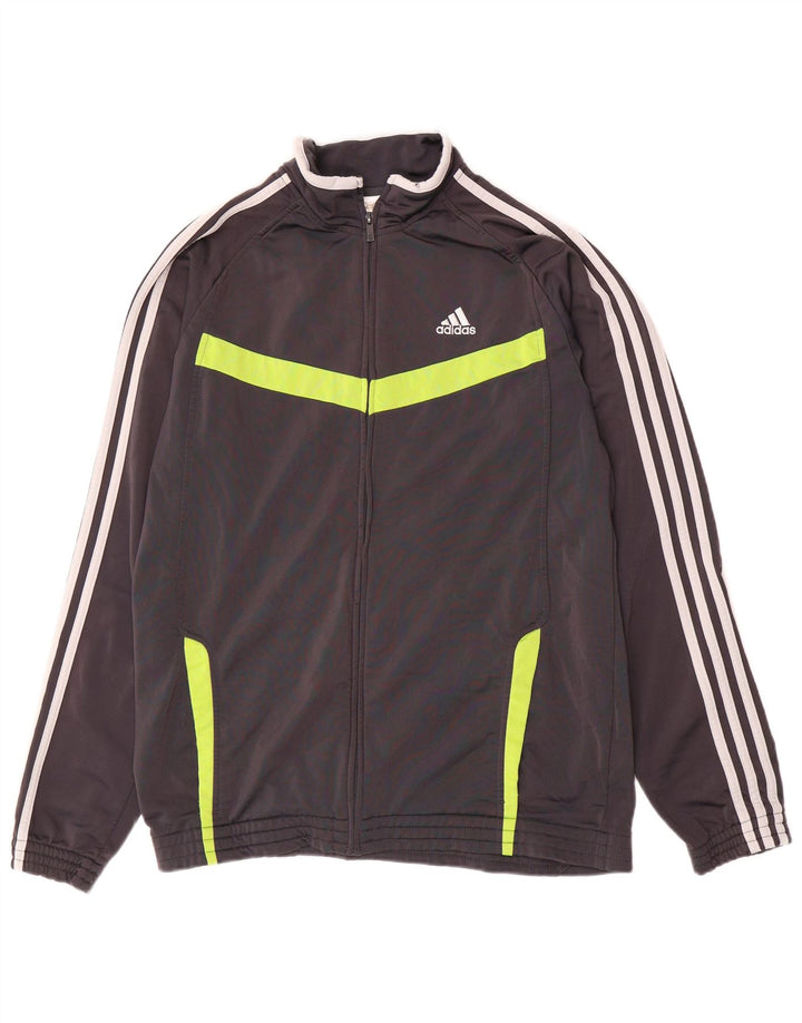 Męska kurtka dresowa ADIDAS, średnia szarość, blok kolorów