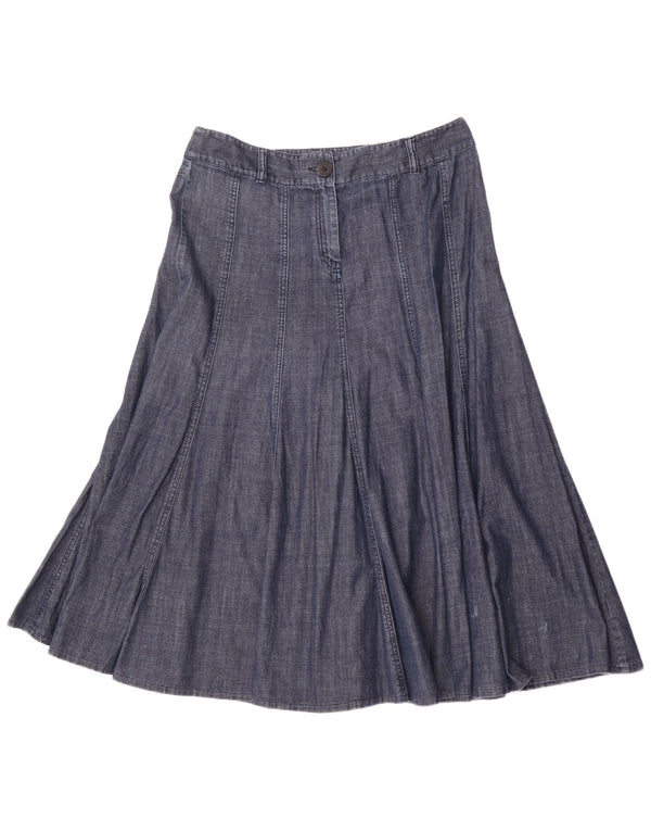 Marks & Spencer Damska jeansowa spódnica w kształcie litery A UK 14 duża W32 niebieska bawełna