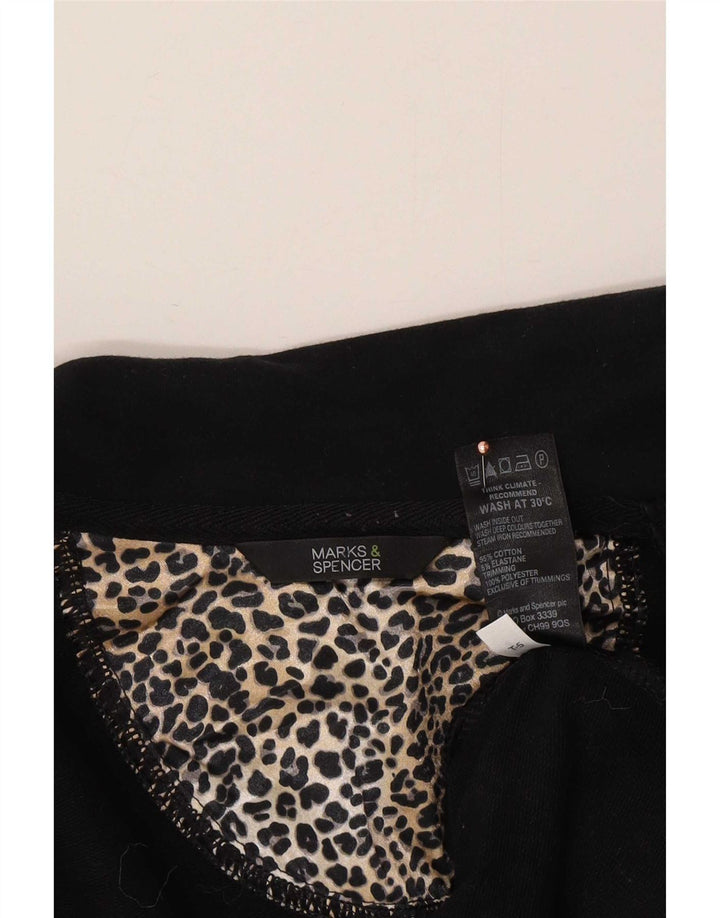 Damska kurtka bomber Marks & Spencer UK 14, średnia czarna, bawełniana