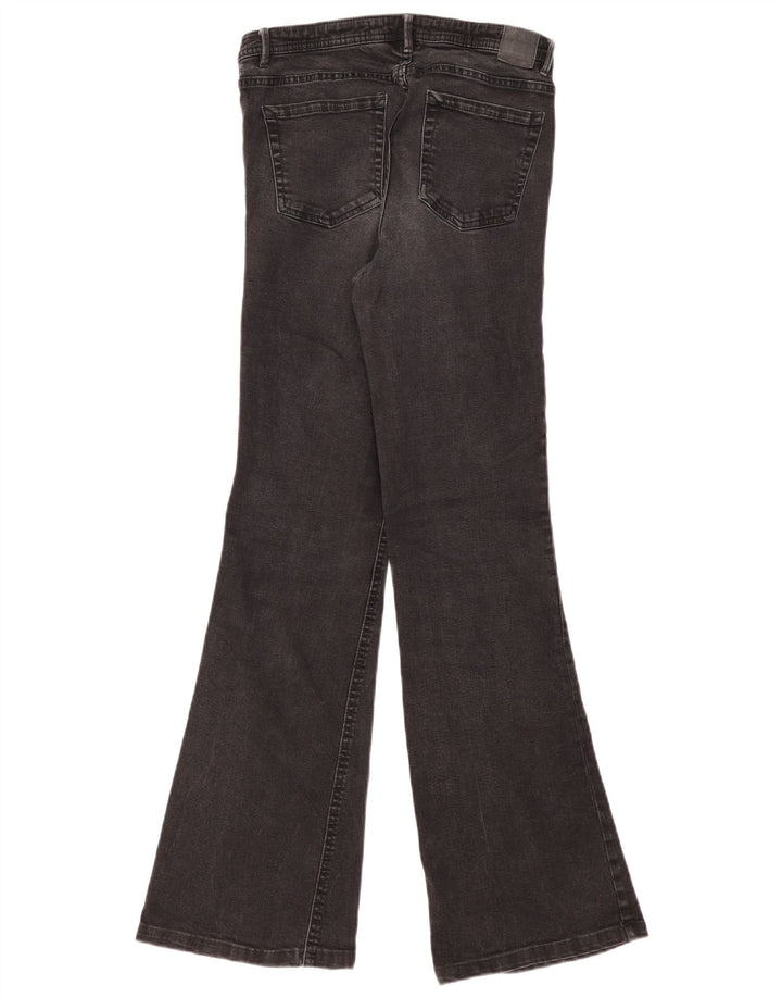 Damskie jeansy rozkloszowane ZARA EU 38 Small W28 L29 Czarne