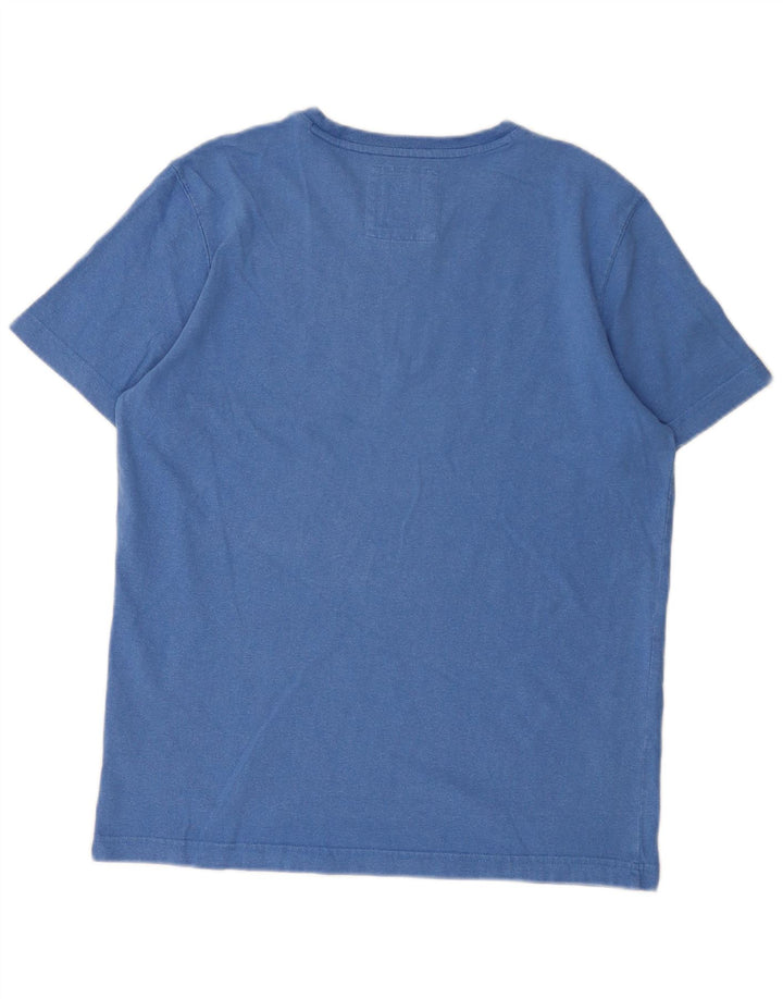 Crew Clothing Męski T-shirt Top Średni Niebieski Bawełniany