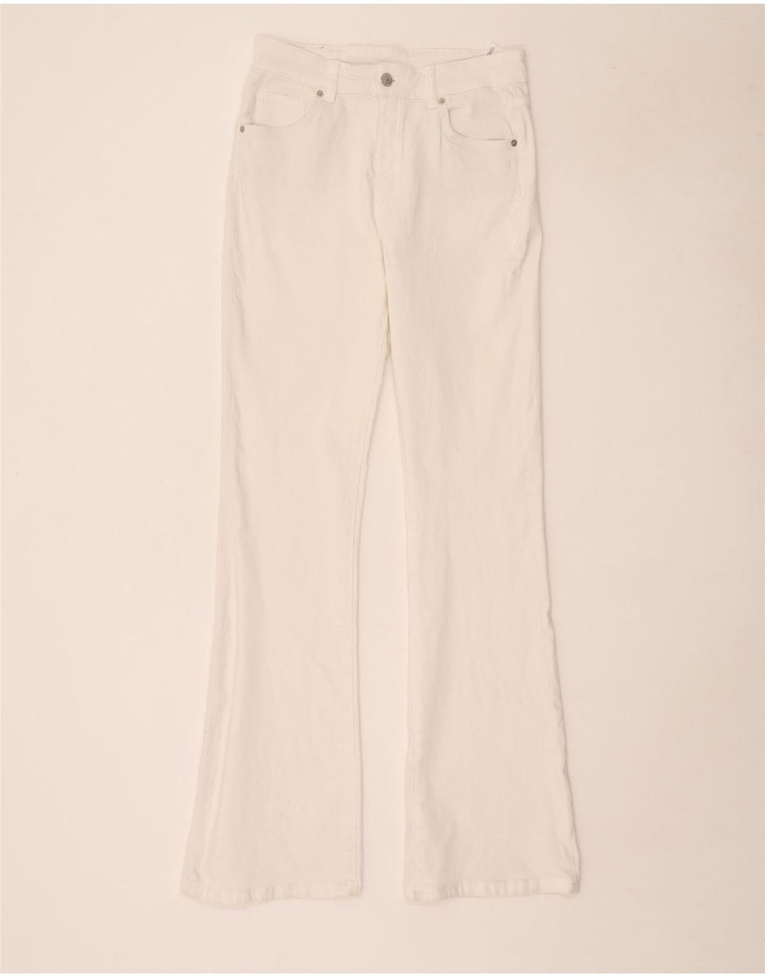 Damskie jeansy Bootcut Massimo Dutti EU 40 Medium W30 L34 Biała bawełna