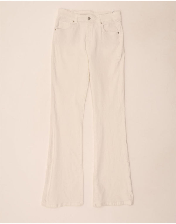 Damskie jeansy Bootcut Massimo Dutti EU 40 Medium W30 L34 Biała bawełna