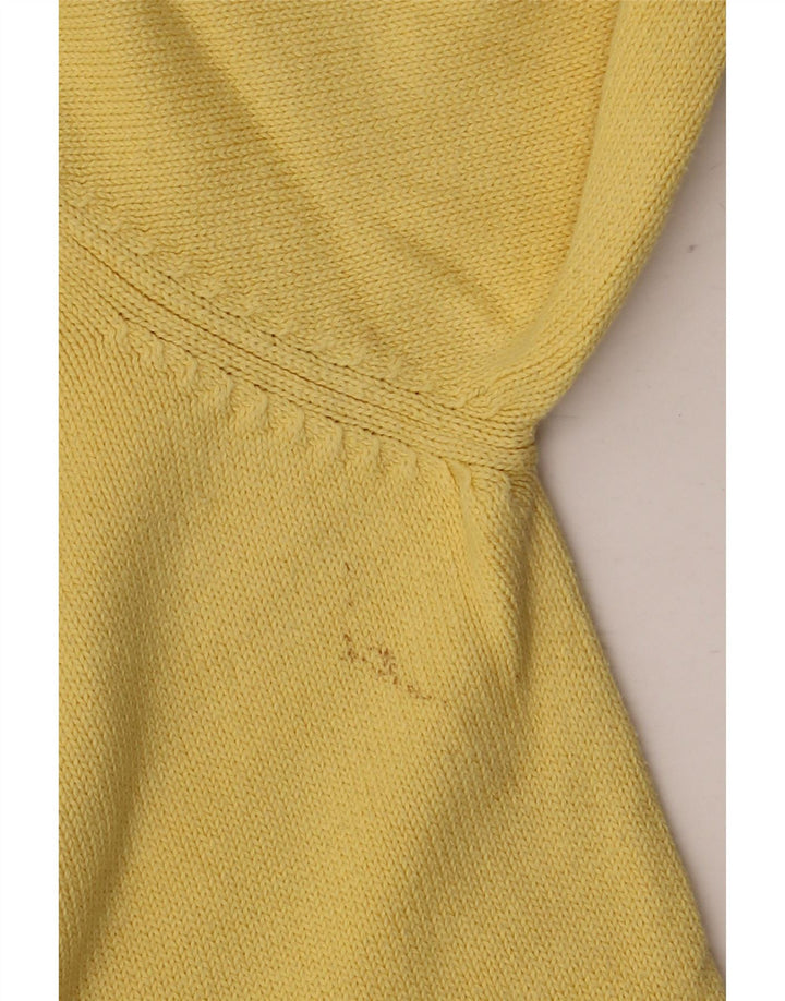 Męski sweter Marks & Spencer Blue Harbor z okrągłym dekoltem, średniożółty