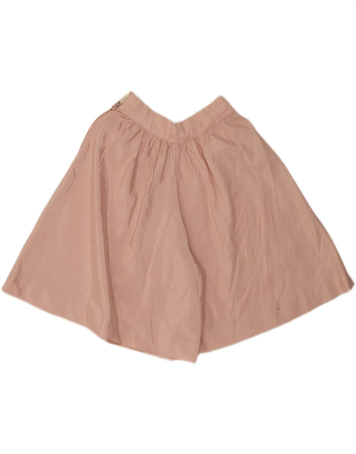 VINTAGE Womens Wide Leg Casual Shorts W28 Medium Pink Vintage Vintage and Second-Hand Vintage from Messina Hembry 