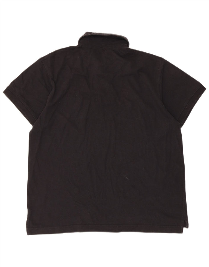 Męska koszulka polo Fiorucci, duża, czarna, bawełniana