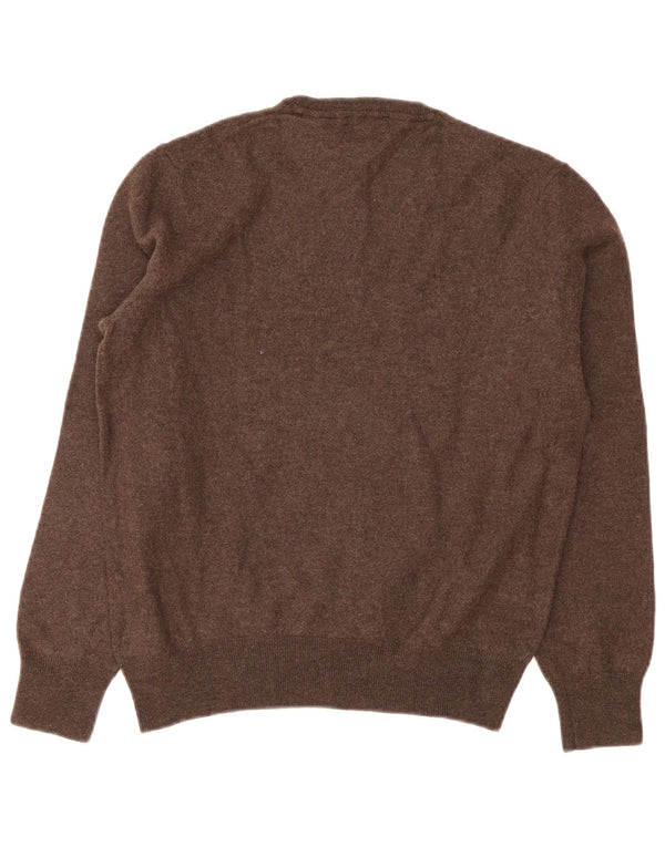 Sweter damski Gutteridge z okrągłym dekoltem UK 18 XL, brązowa wełna