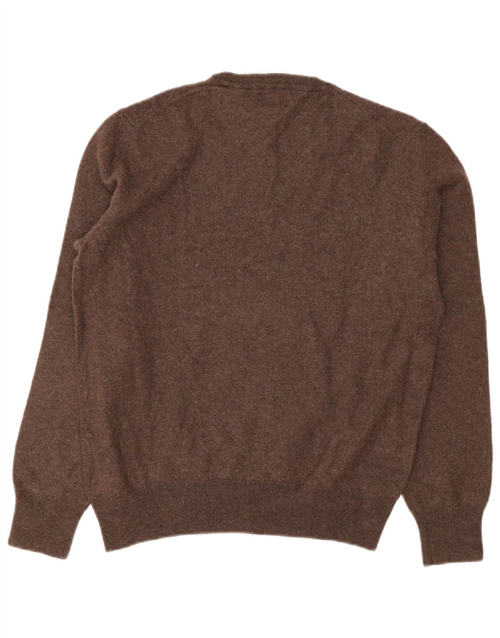 Sweter damski Gutteridge z okrągłym dekoltem UK 18 XL, brązowa wełna