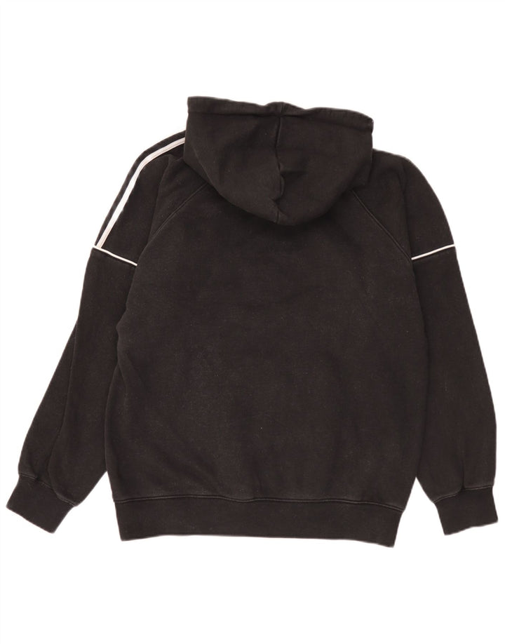 Męska bluza z kapturem Adidas, średnia czarna bawełna