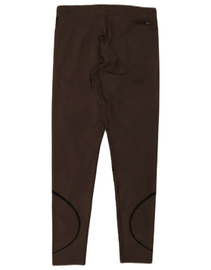 Damskie legginsy Nike Dri Fit UK 12, poliester w średnie brązowe paski