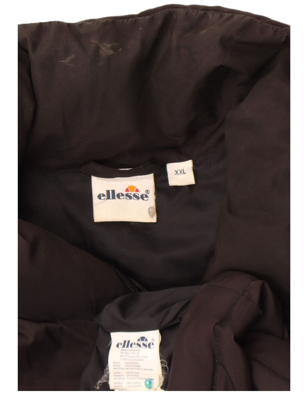 Męska ocieplana kurtka Ellesse UK 44 2XL Czarny poliester