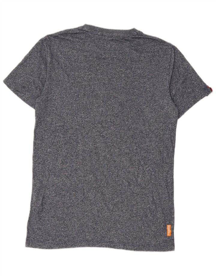 T-shirt męski Superdry, mały, bawełniany w granatowe plamki