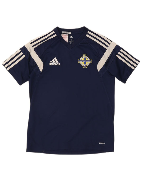 ADIDAS Boys Irish Football T-Shirt Top 13-14 Years XL  Navy Blue