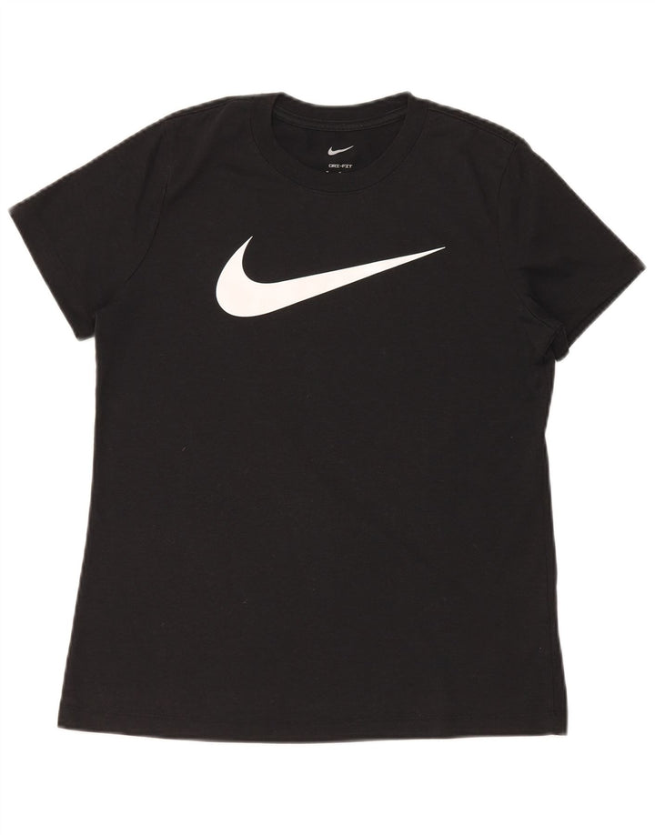 Damska koszulka Nike Dri Fit Graphic Top UK 14, średni czarny poliester