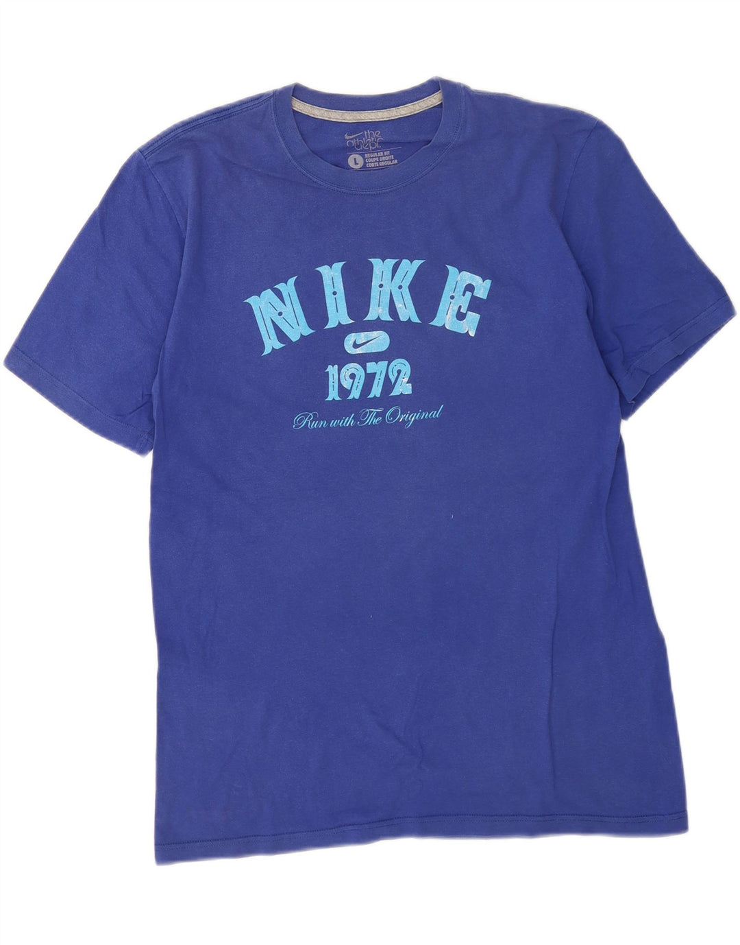 Męski T-shirt Nike o regularnym kroju z grafiką, duży, niebieski