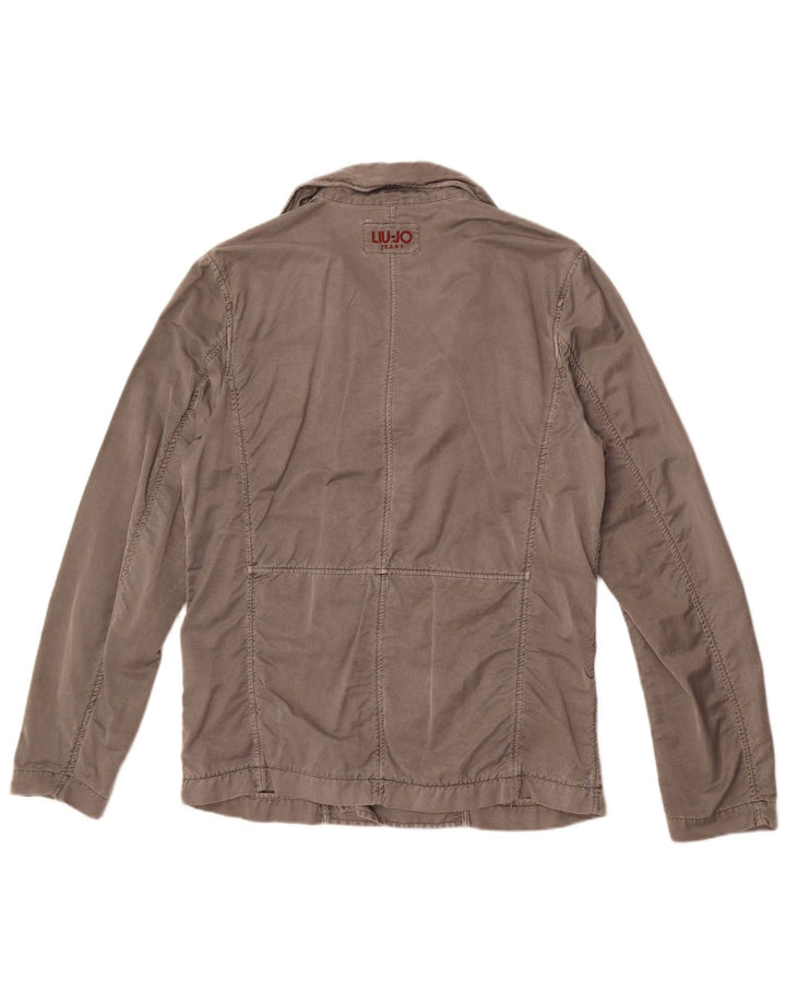 Płaszcz męski Liu Jo w rozmiarze 40, duży, szary, bawełniany