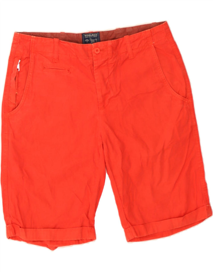 WOOLRICH Mens Chino Shorts W32 Medium Red Vintage Woolrich and Second-Hand Woolrich from Messina Hembry 