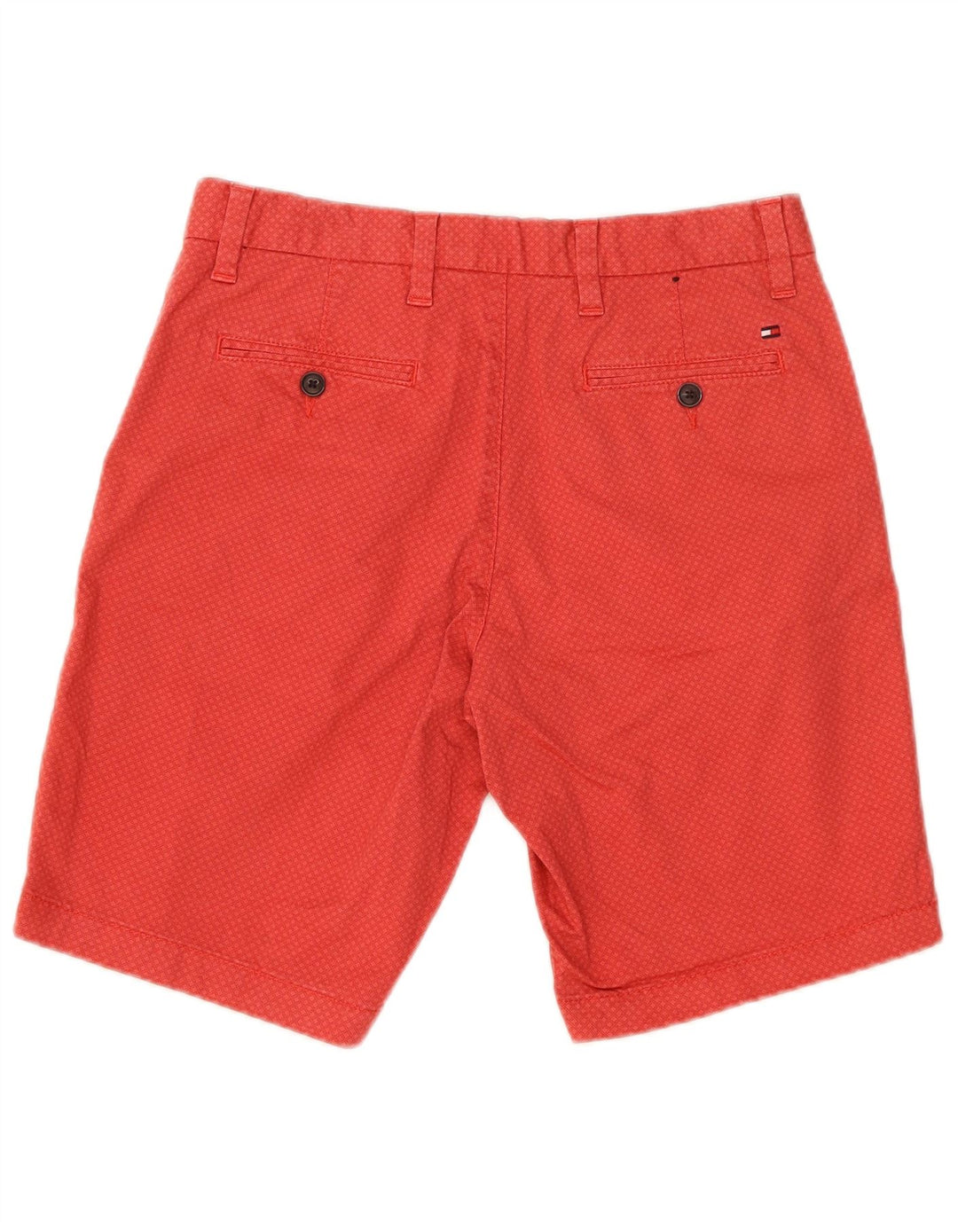 Męskie spodenki Chino Tommy Hilfiger Brooklyn W30 Średnio-czerwone geometryczne