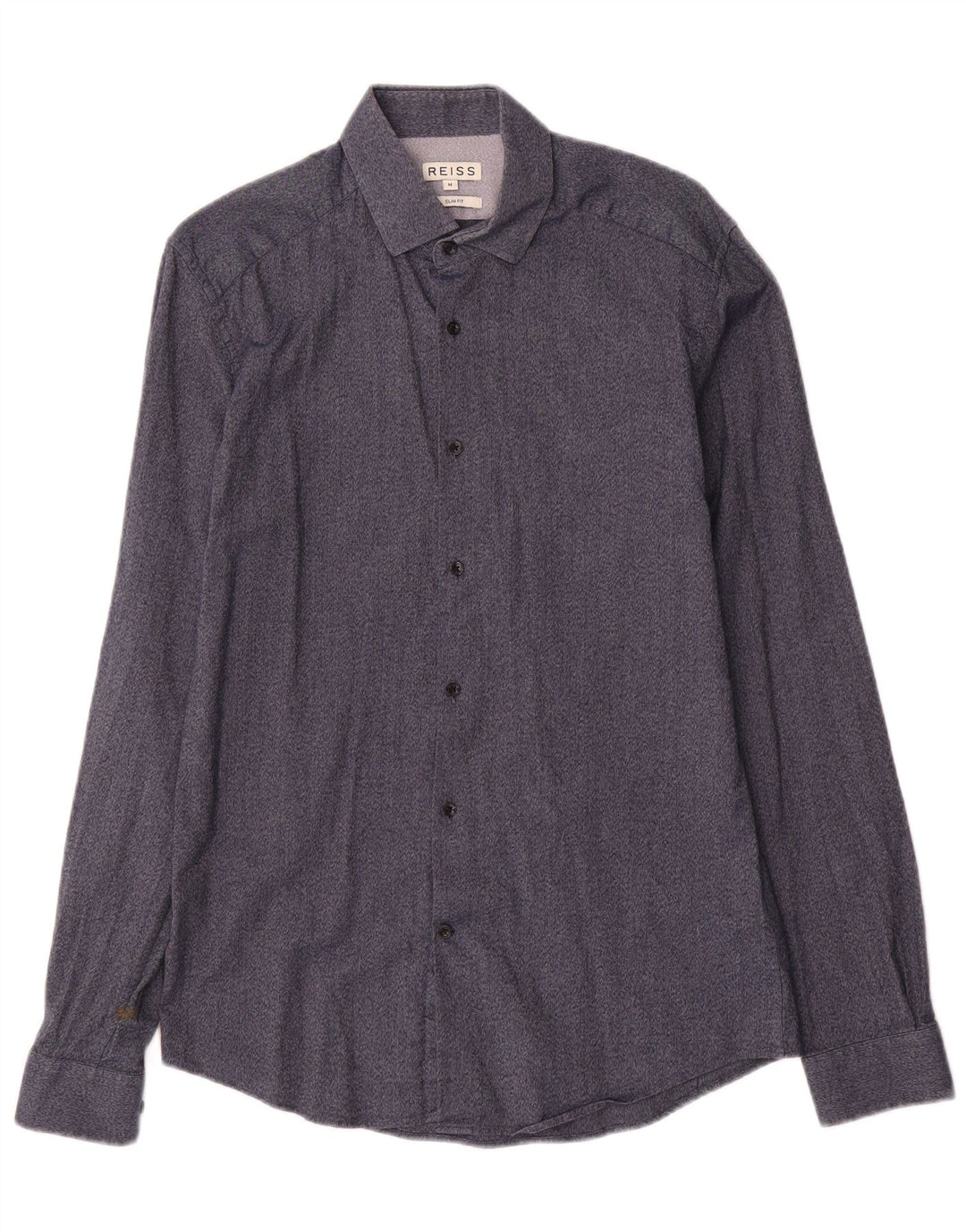 Koszula męska Reiss Slim Fit, średnia, granatowa, bawełniana