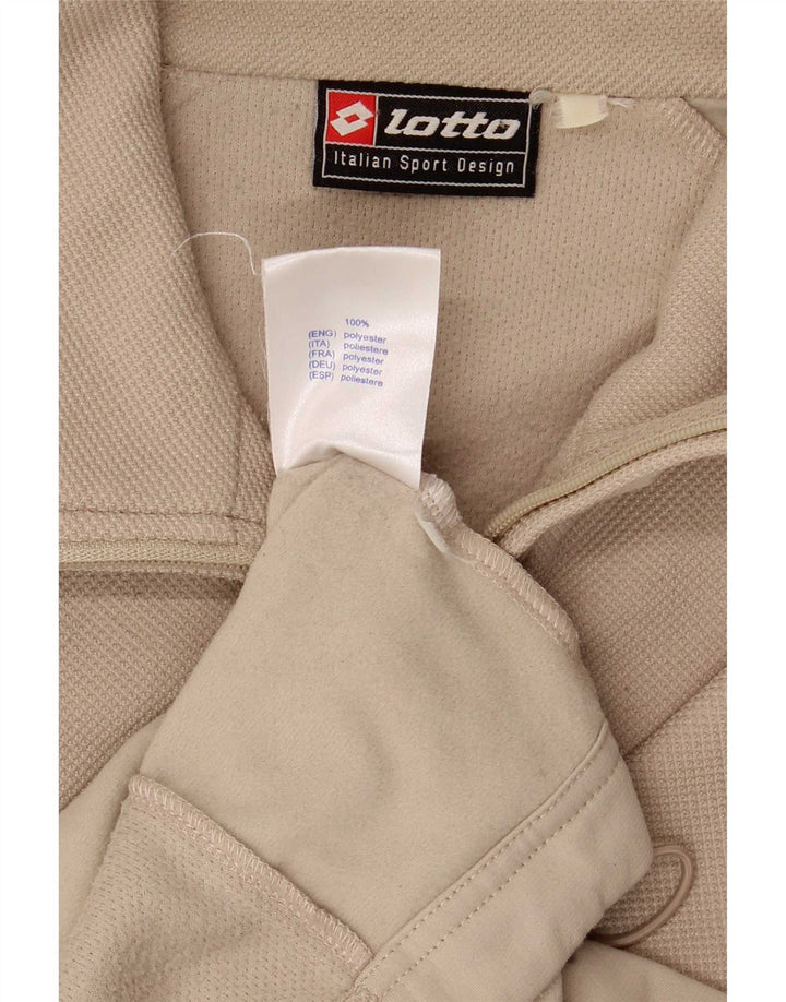 Kurtka męska dresowa Lotto UK 42/44 XL, beżowy poliester