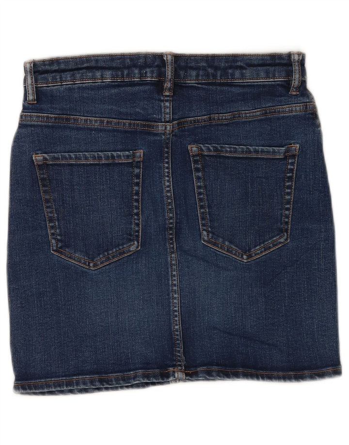 Spódnica mini jeansowa damska Zara, średnia W28, niebieska