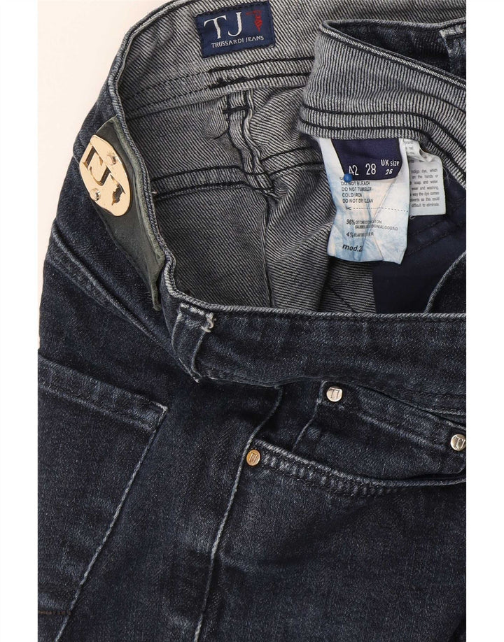 Jeansy damskie Trussardi W26 L28 Granatowe bawełniane