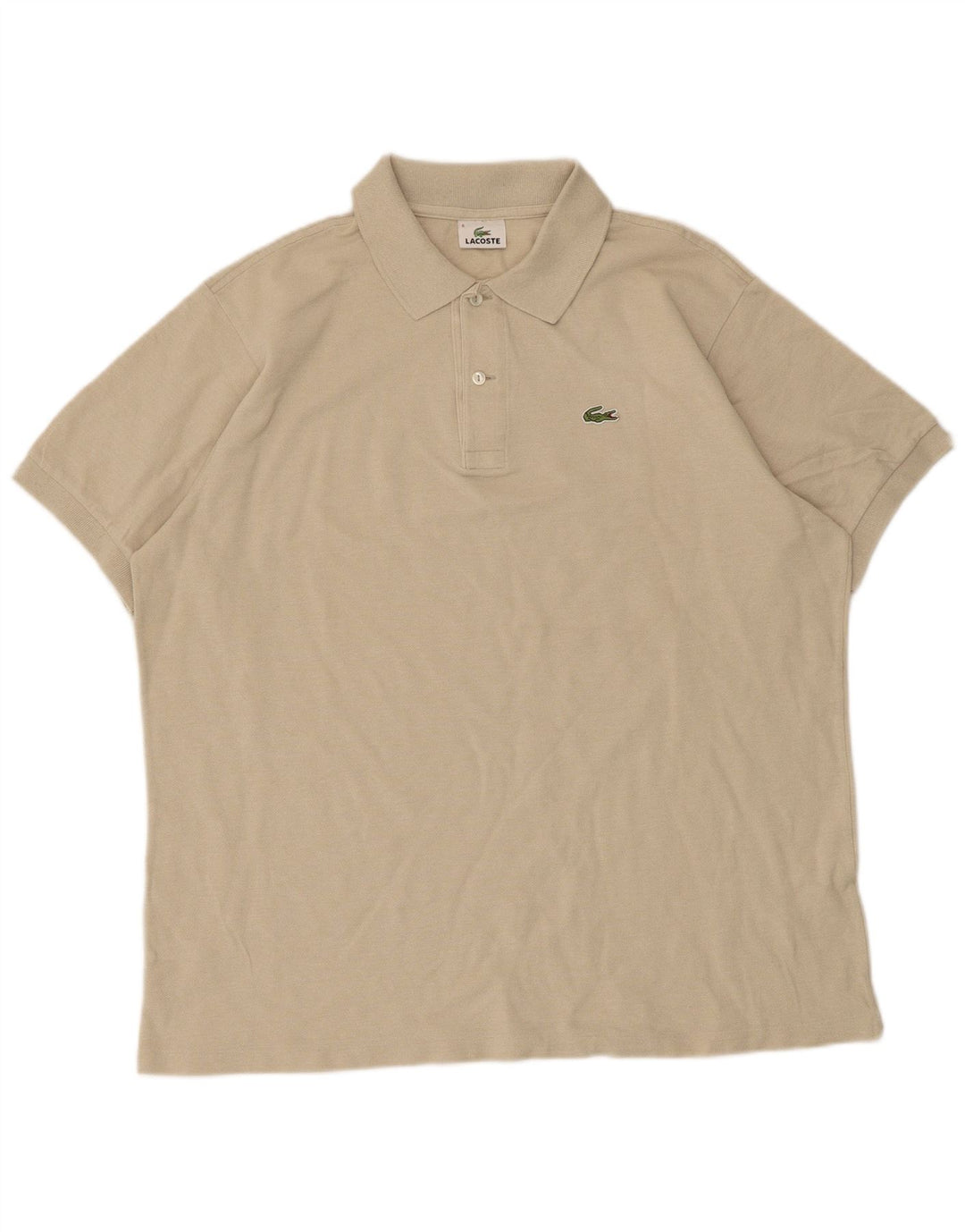 Męska koszulka polo Lacoste, rozmiar 6, XL, beżowa