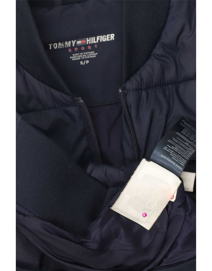 Męska ocieplana kurtka Tommy Hilfiger UK 36, mała, granatowa, z blokami kolorów