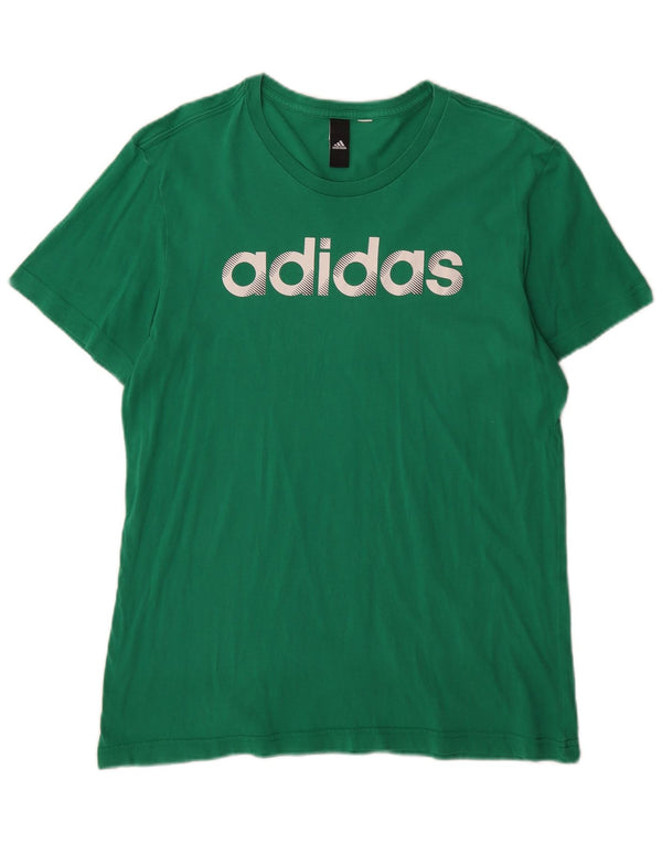 Męska koszulka graficzna Adidas Top Medium Green