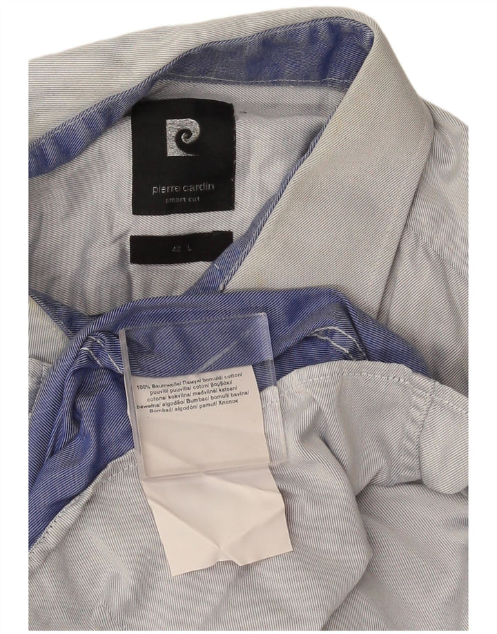 Koszula męska Pierre Cardin, rozmiar 42, duża, szara, bawełniana