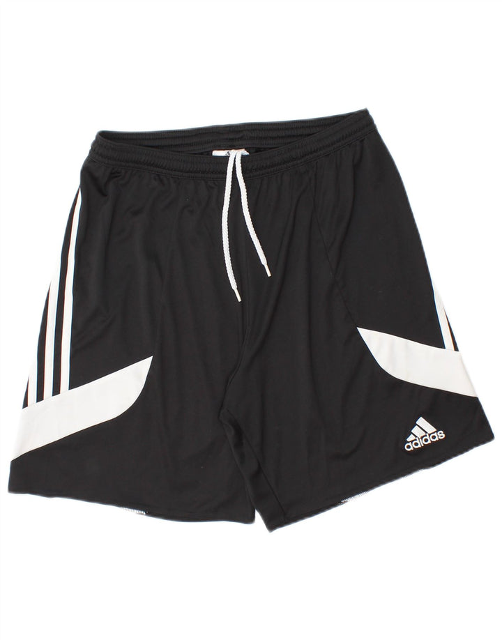 Męskie spodenki sportowe ADIDAS Climalite, poliester w kolorze średniej czerni