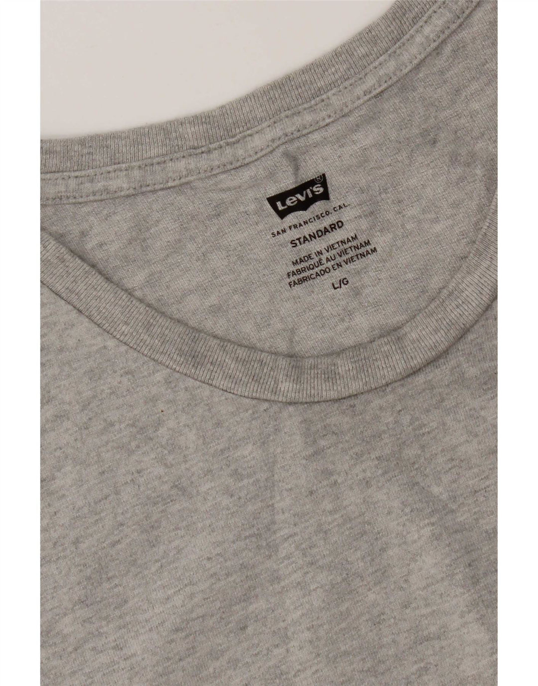 Męski T-shirt Levi's Top, duży, szary, bawełniany