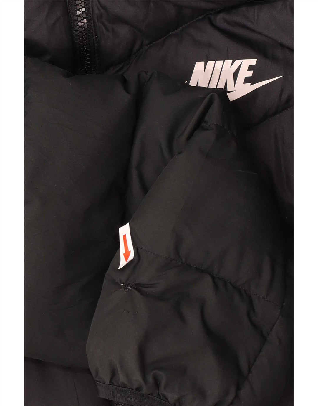 Męska wyściełana kurtka z kapturem i kapturem Nike UK 38, średni czarny poliester