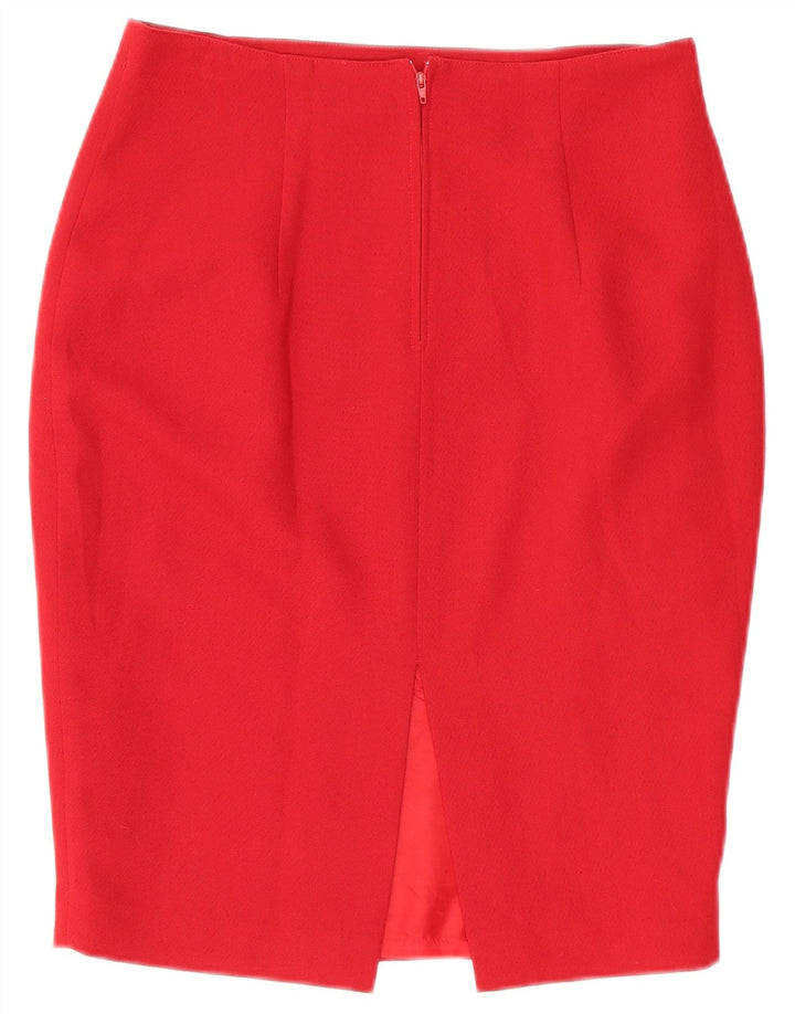 MAX DINE Womens 4 Button 2 Piece Skirt Set IT 46 Large Red Polyester