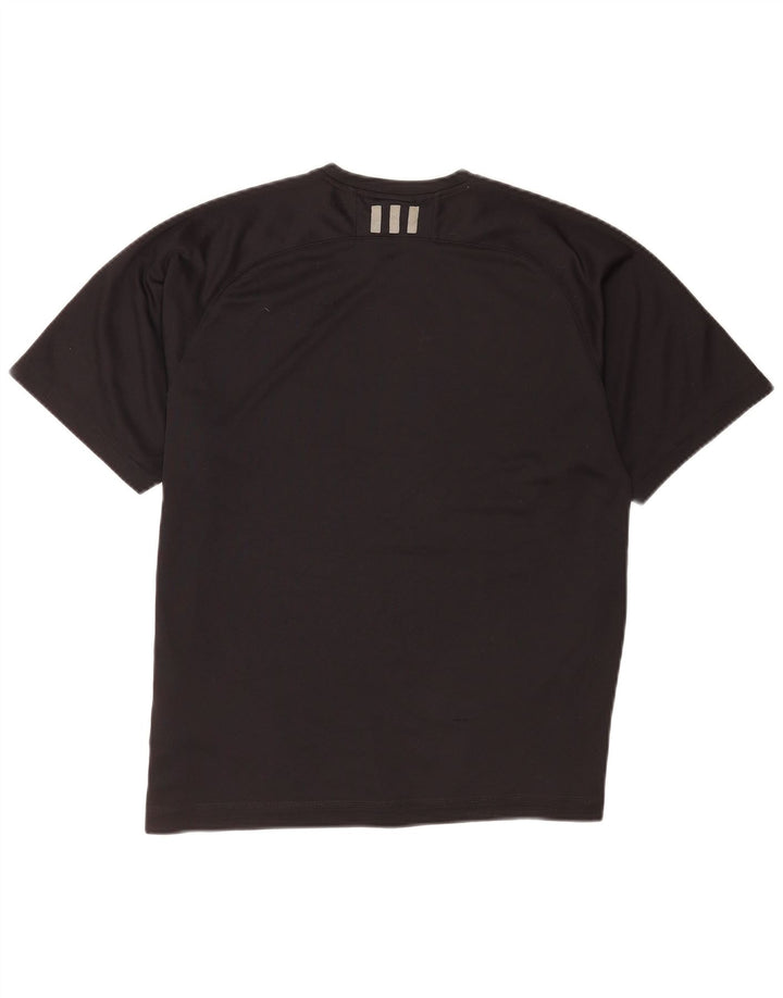 Adidas Męski T-shirt Top Duży Czarny Poliester
