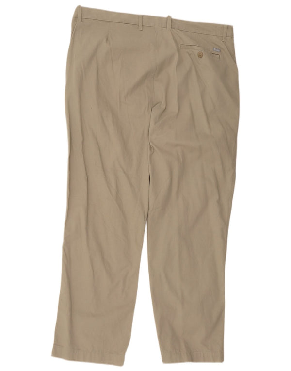 Męskie spodnie chino Marks & Spencer Blue Harbor Straight W42 L31 Khaki