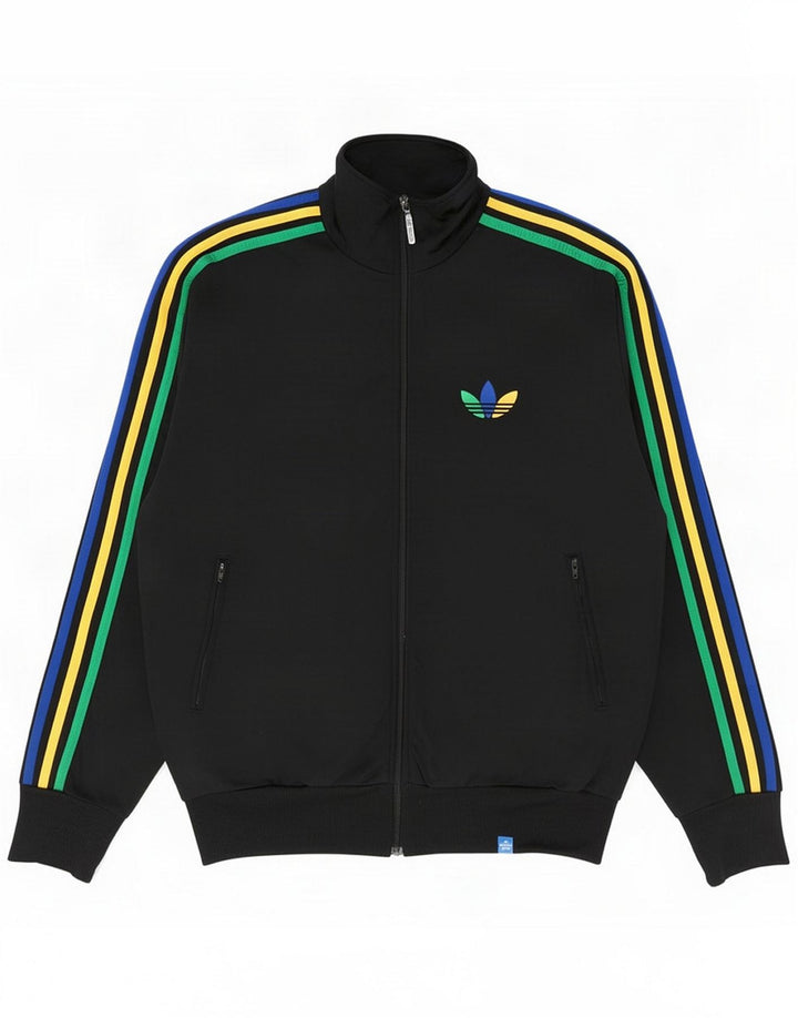 Adidas Męska bluza dresowa, mała, czarna, poliester