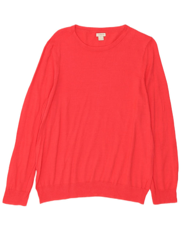 Sweter damski J. Crew z dekoltem w łódkę, UK 14, duży, różowy