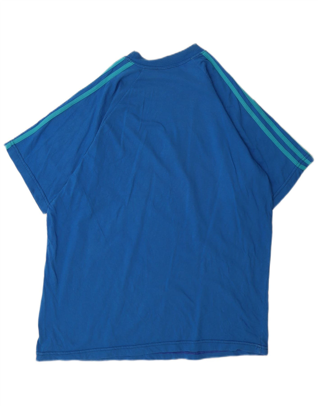 Adidas Męski T-shirt Top Duży Niebieski
