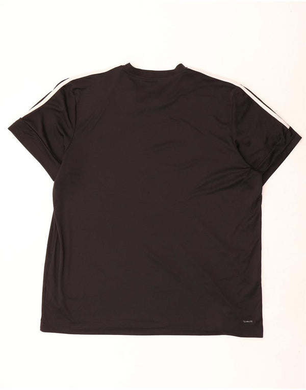 Adidas Męska koszulka Climalite Graphic Top 2XL Czarny poliester