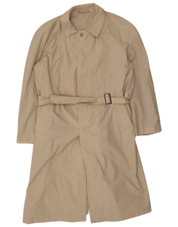 Vintage Mens Raincoat UK 40 Large Beige