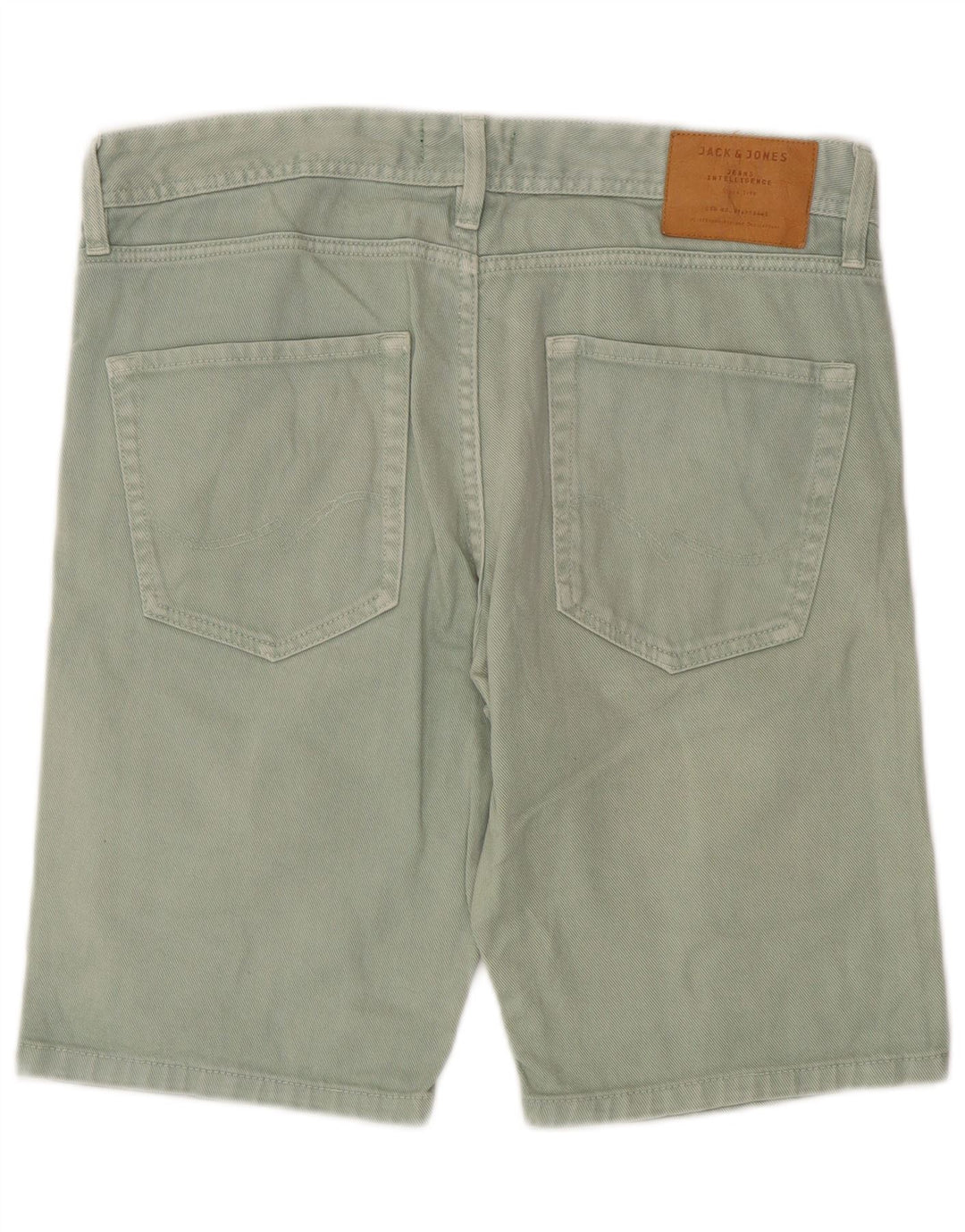 Męskie spodenki jeansowe Jack & Jones o regularnym kroju, średnie W32, zielone, bawełniane
