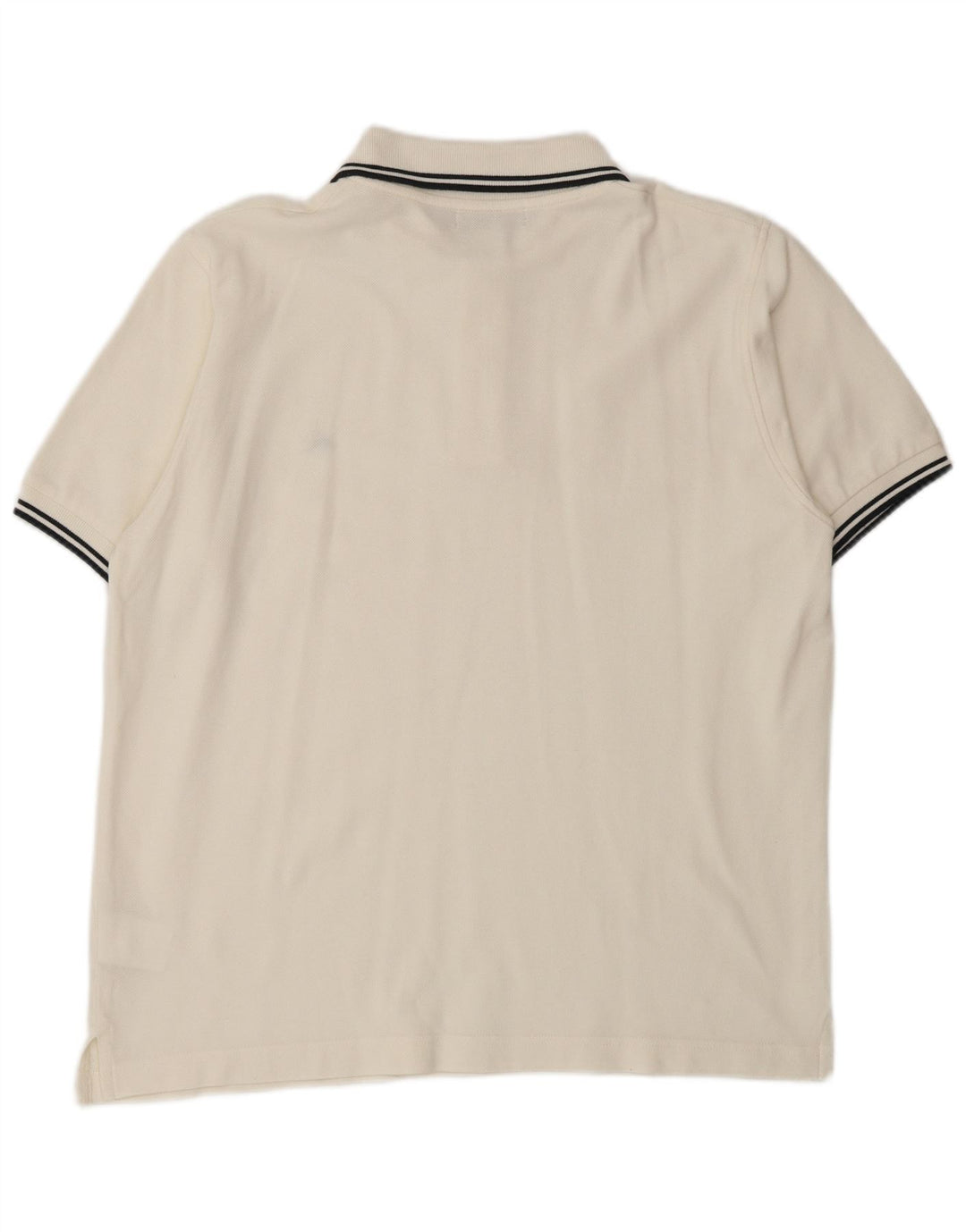 Męska koszulka polo SEVENTY, średnia, złamanej bieli, bawełniana