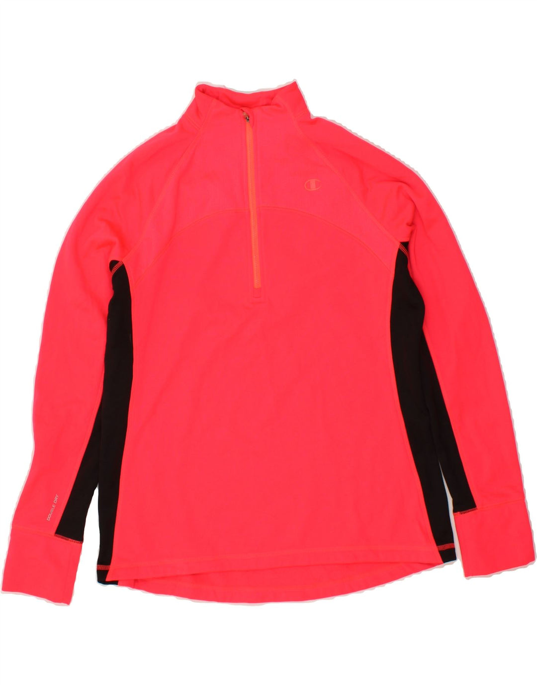 CHAMPION Womens Zip Neck Pullover Tracksuit Top UK 16 Large Pink Vintage Champion and Second-Hand Champion from Messina Hembry 