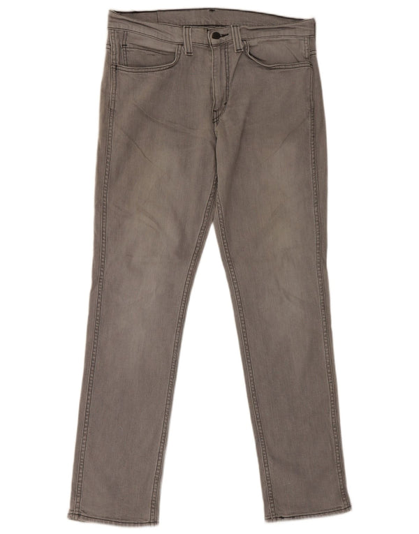 Męskie jeansy Levi's 511 Tapered W34 L32 Szara bawełna