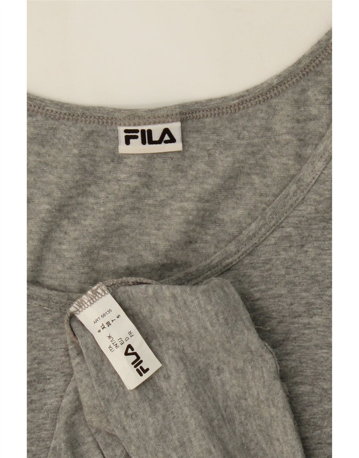 FILA Womens Vest Top UK 18 XL Grey Cotton Vintage Fila and Second-Hand Fila from Messina Hembry 
