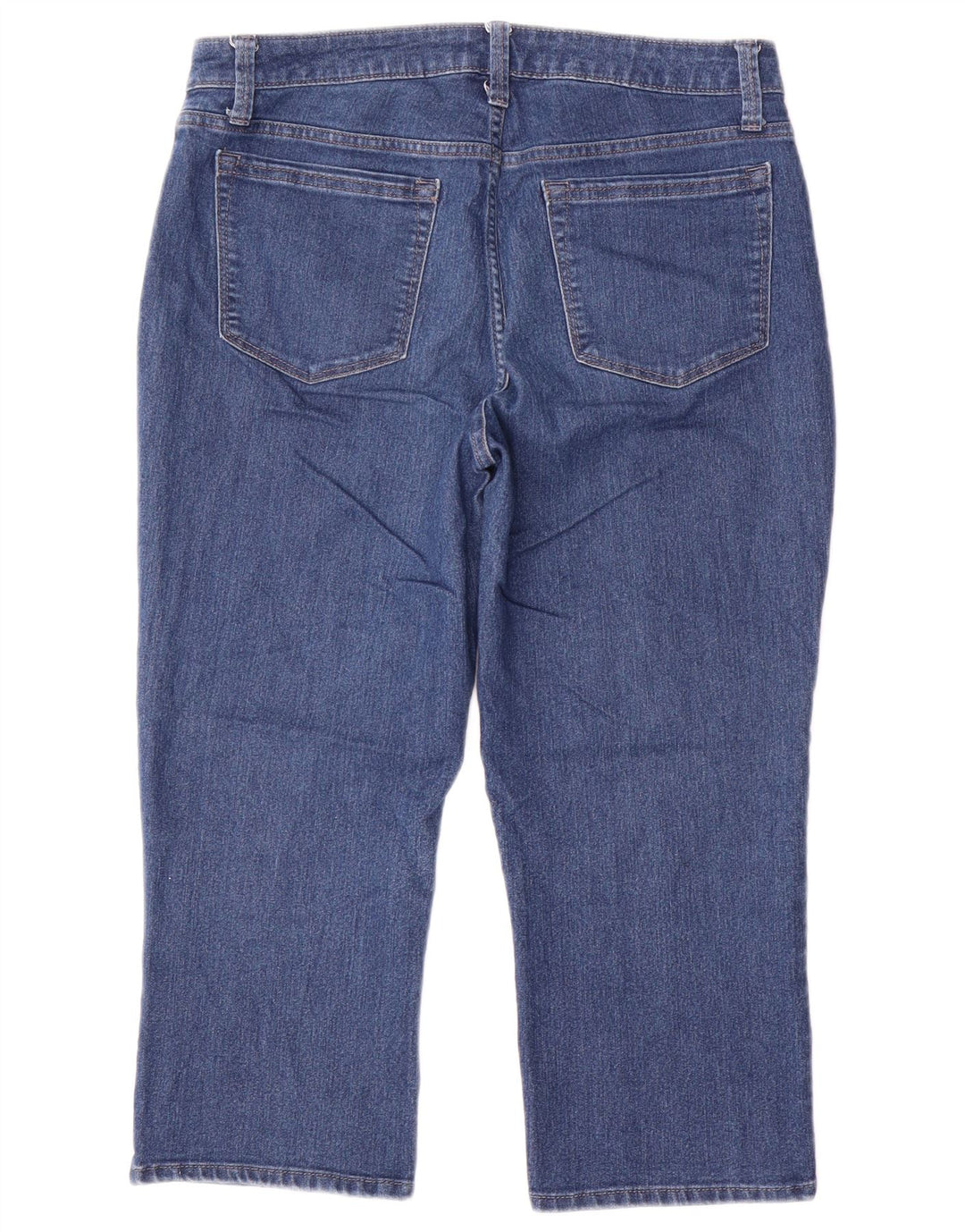 Damskie jeansy Lee Riders Mid Rise Capri US 10 Large W32 L21 Niebieska bawełna