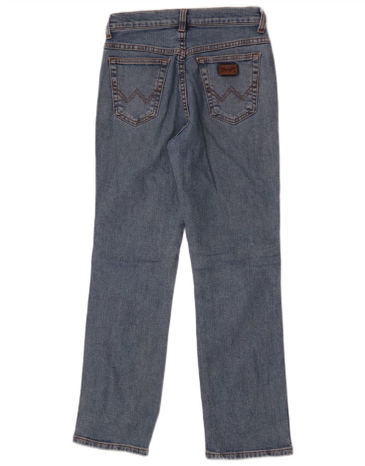 Damskie proste dżinsy Wrangler US 10 Medium W28 L28 Niebieskie bawełniane