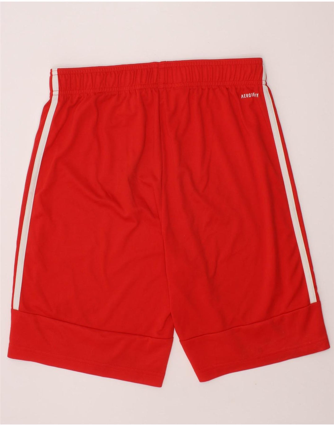 ADIDAS Boys Aeroready Sport Shorts 13-14 Years Red Polyester Vintage Adidas and Second-Hand Adidas from Messina Hembry 